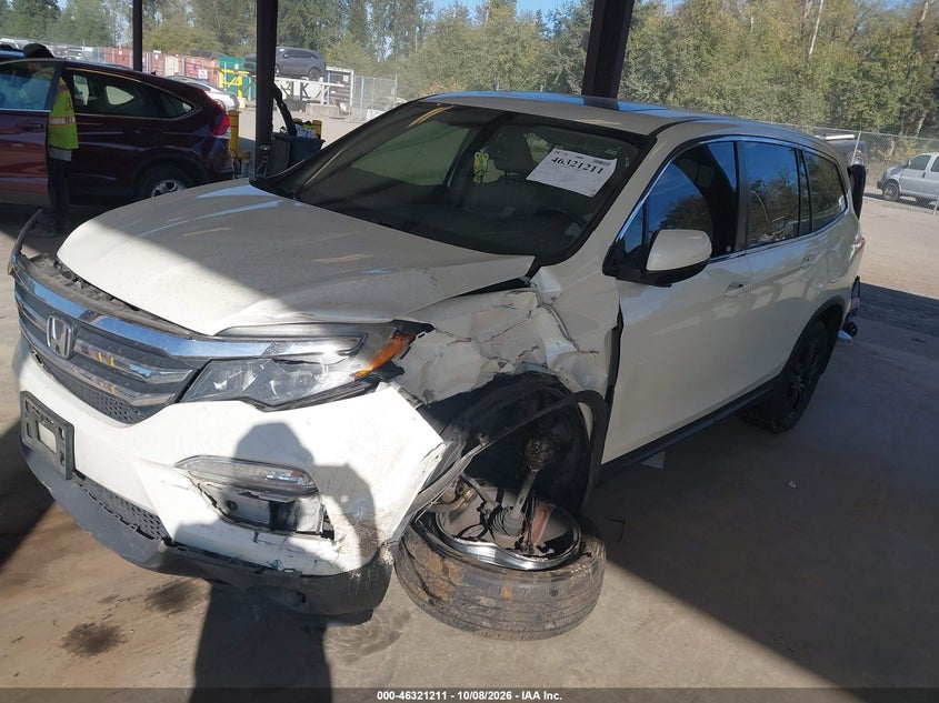Vin: 5fnyf6h5xjb032185, lot: 46821433, honda pilot ex-l 20182