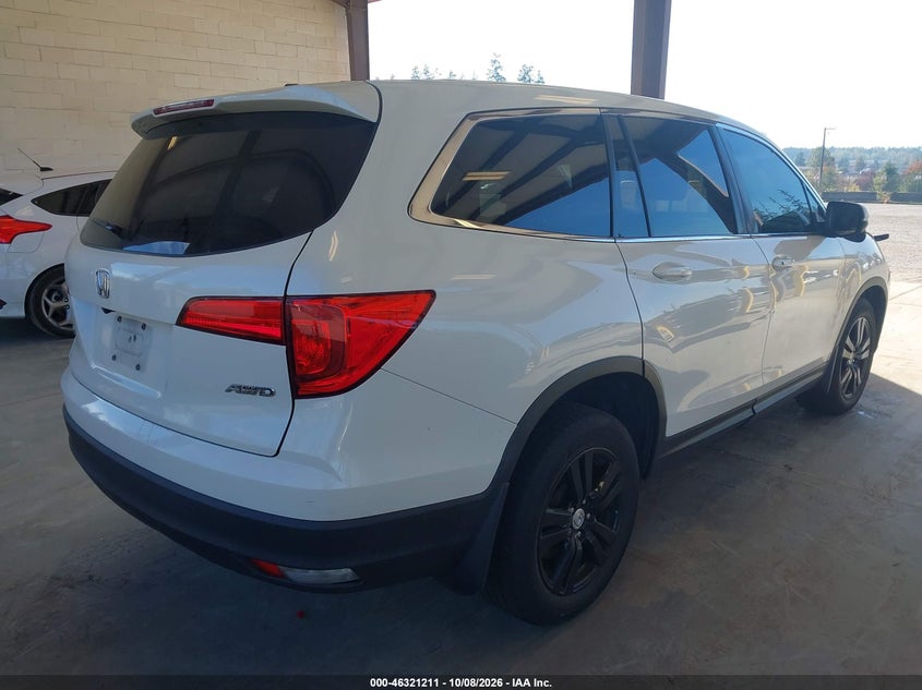 Vin: 5fnyf6h5xjb032185, lot: 46821433, honda pilot ex-l 20184
