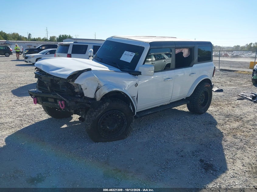 Vin: 1fmee8bp1rla54382, lot: 46821531, ford bronco outer banks 20242