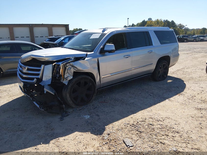 2018 Cadillac Escalade Esv Premium Luxury, Front End, IAAI, VIN 1GYS4JKJ9JR149118 — photo 2