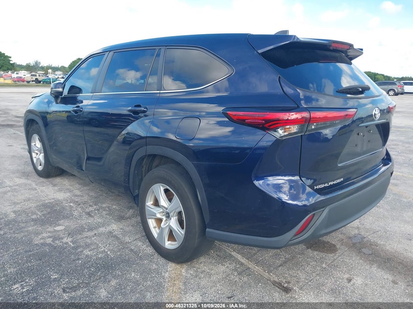 Vin: 5tdkdrah5ps024792, lot: 46821547, toyota highlander le 20233
