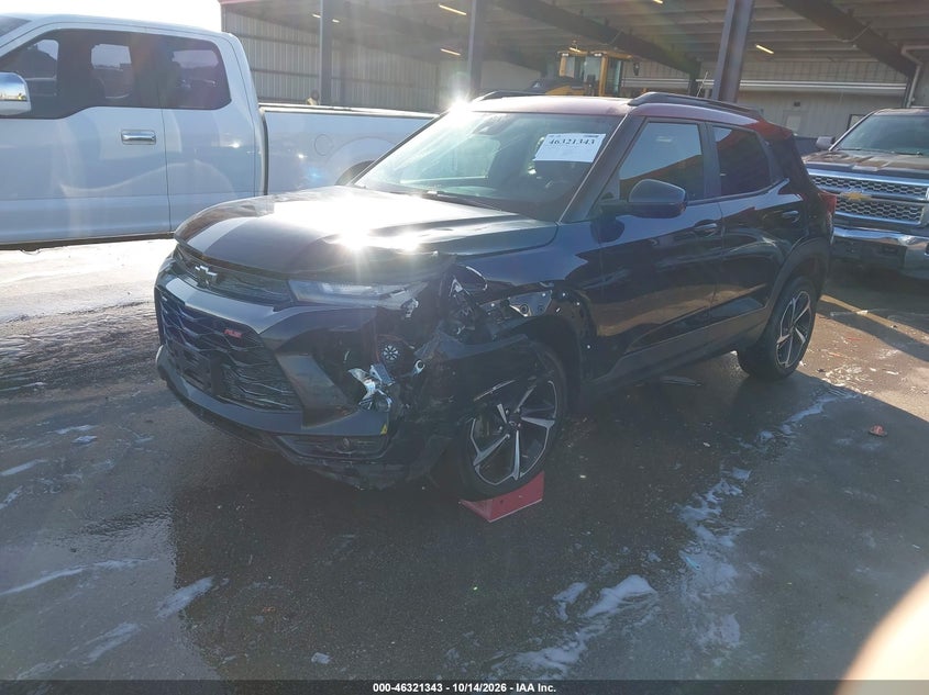Vin: kl79musl6mb011909, lot: 46821565, chevrolet trailblazer awd rs 20212