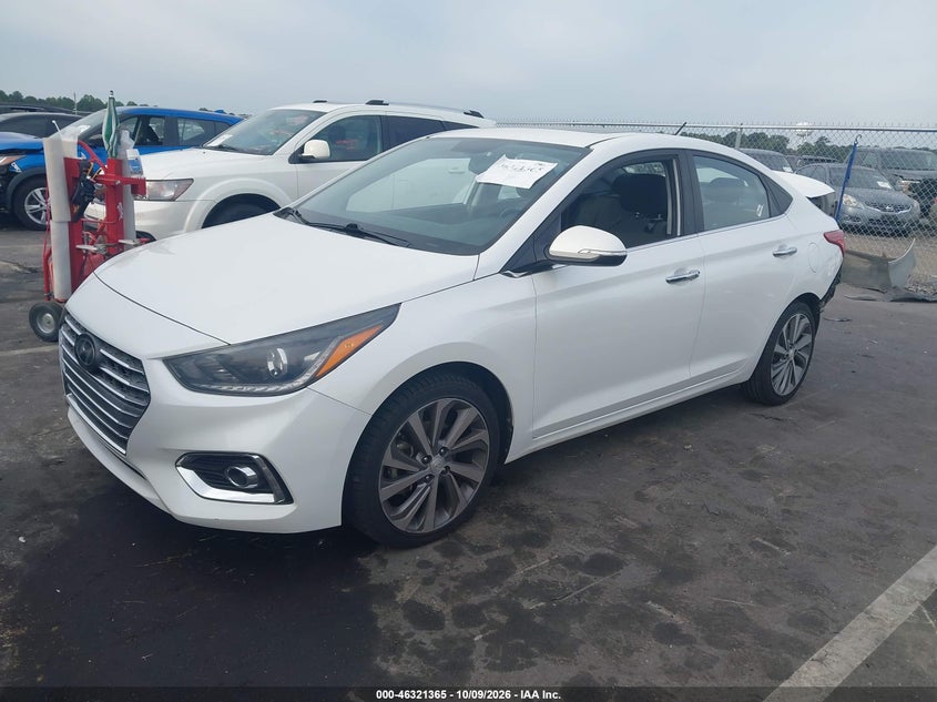2019 Hyundai Accent Limited, Удар сзади, IAAI, VIN 3KPC34A30KE056440 — фото 2