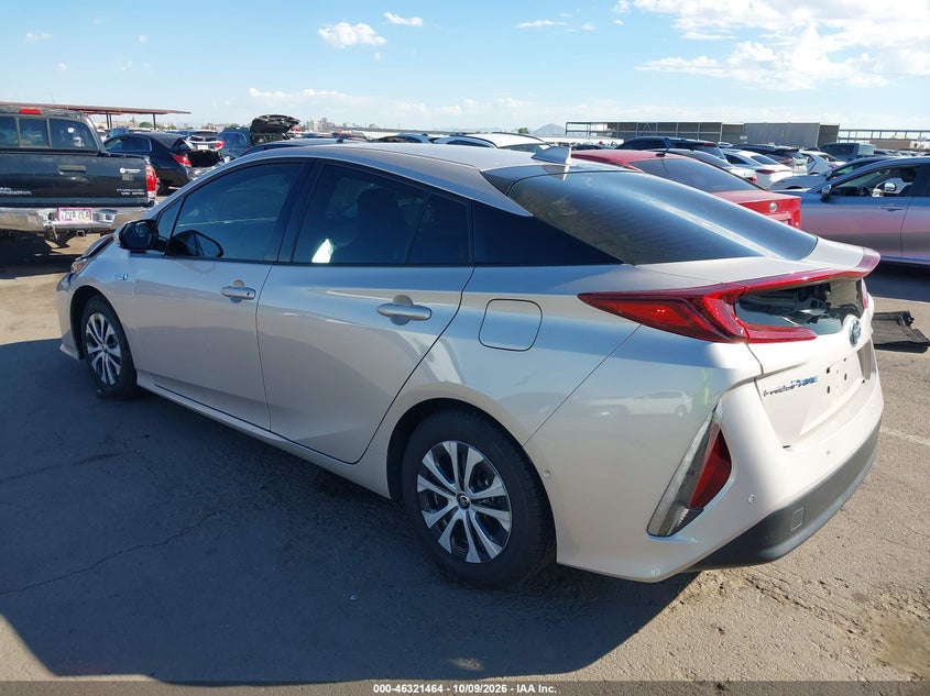Vin: jtdkarfp3l3120862, lot: 46821686, toyota prius prime limited 20203