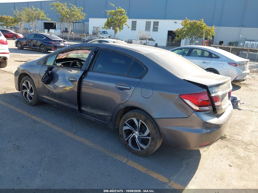 Vin: 19xfb2f51fe121431, lot: 46821692, honda civic lx 20153