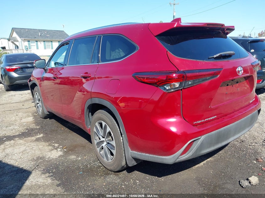 Vin: 5tdgzrbhxls519859, lot: 46821719, toyota highlander xle 20203