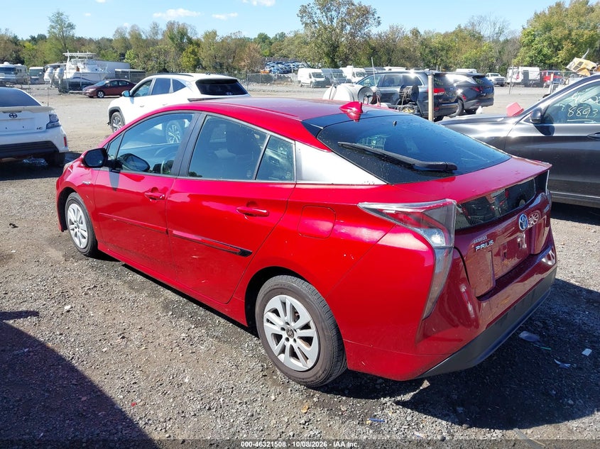 Vin: jtdkbrfu1h3541358, lot: 46821730, toyota prius two 20173