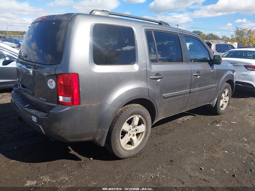 Vin: 5fnyf4h5xab031090, lot: 46821735, honda pilot ex-l 20104