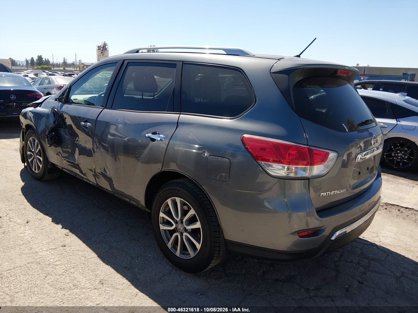 Vin: 5n1ar2mn8gc625875, lot: 46821840, nissan pathfinder s 20163