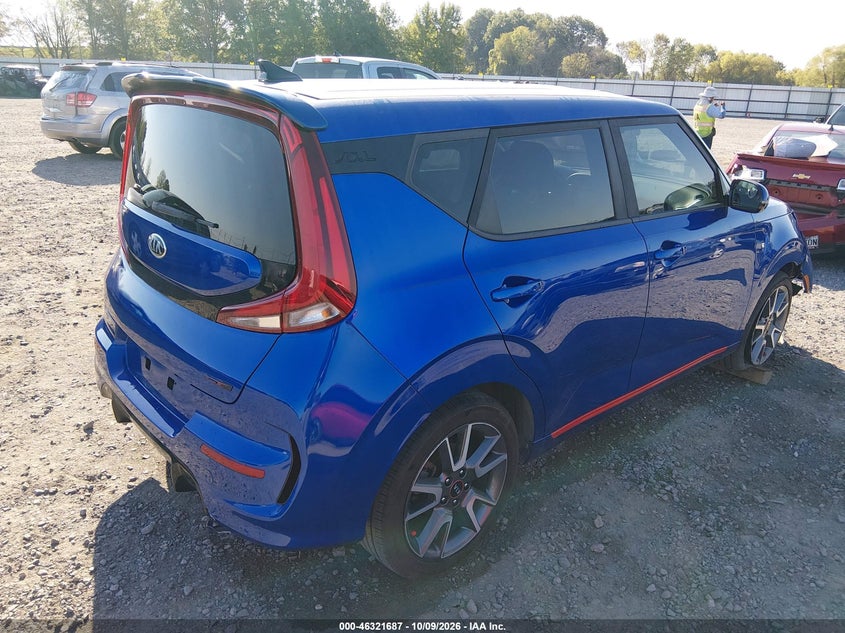 Vin: kndj63au8l7073893, lot: 46821909, kia soul gt-line 20204