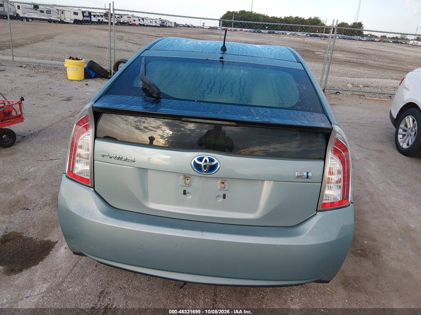 TOYOTA PRIUS 2012 VIN JTDKN3DU9C5396882