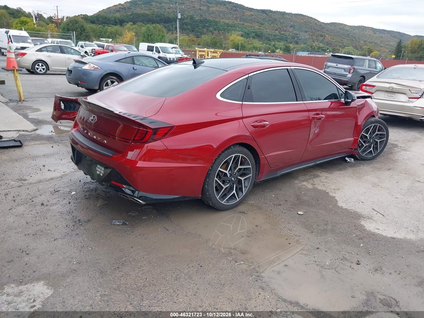 Vin: kmhl14jc2pa336789, lot: 46821946, hyundai sonata n line 20234
