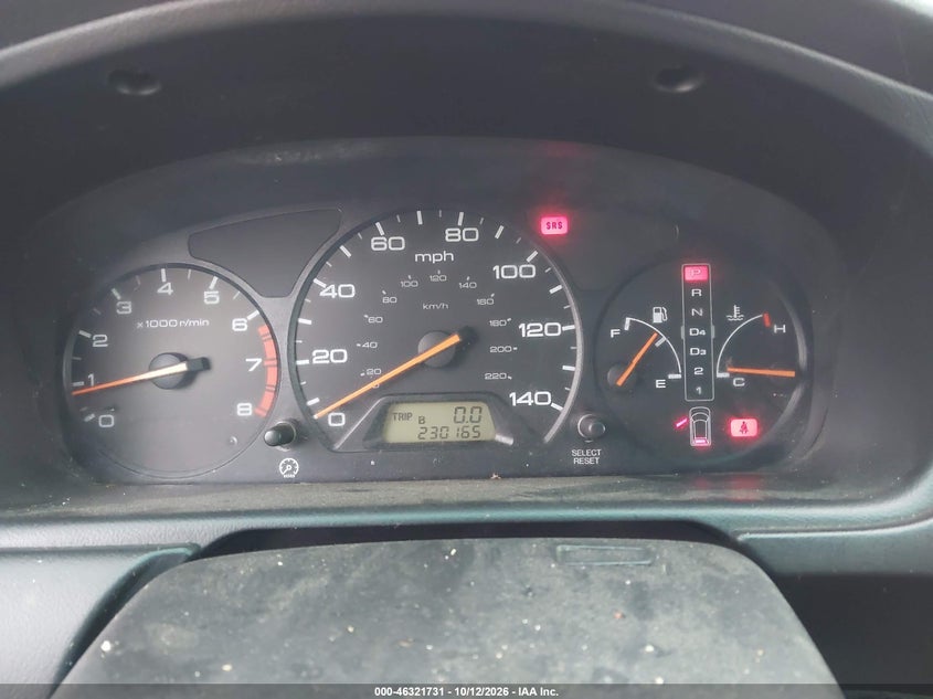 HONDA ODYSSEY 2001 VIN 2HKRL18671H603352