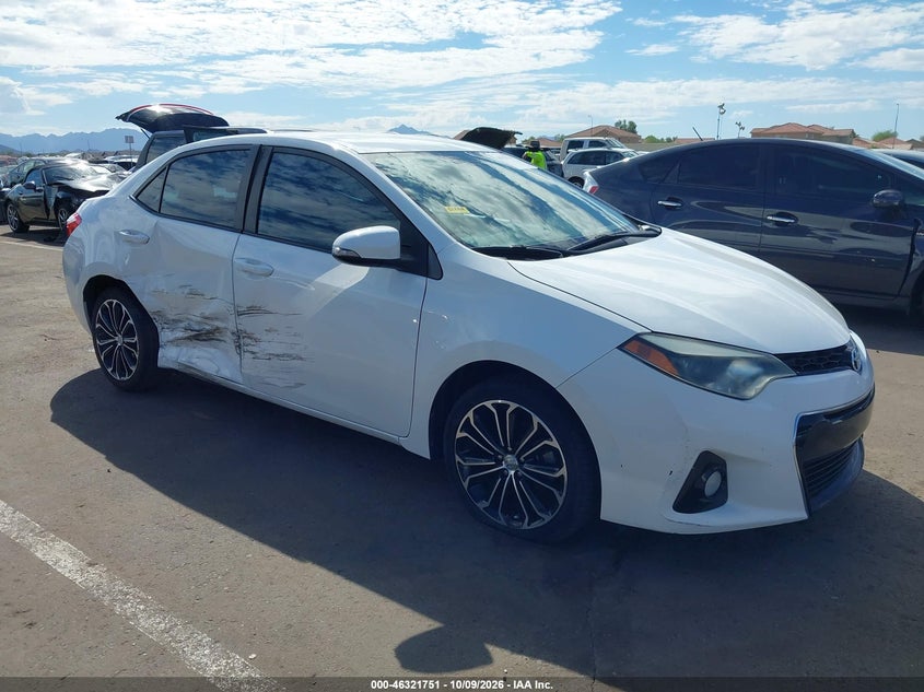Vin: 2t1burhe1ec126141, lot: 46821974, toyota corolla s plus 20141