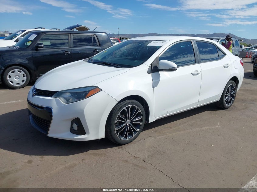 Vin: 2t1burhe1ec126141, lot: 46821974, toyota corolla s plus 20142
