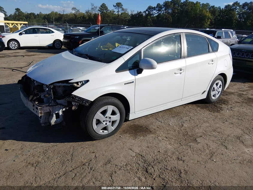 Vin: jtdkn3du5a5158458, lot: 46821980, toyota prius iii 20102