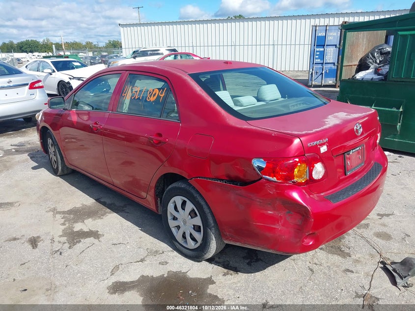 Vin: 1nxbu4ee8az174025, lot: 46822026, toyota corolla le 20103