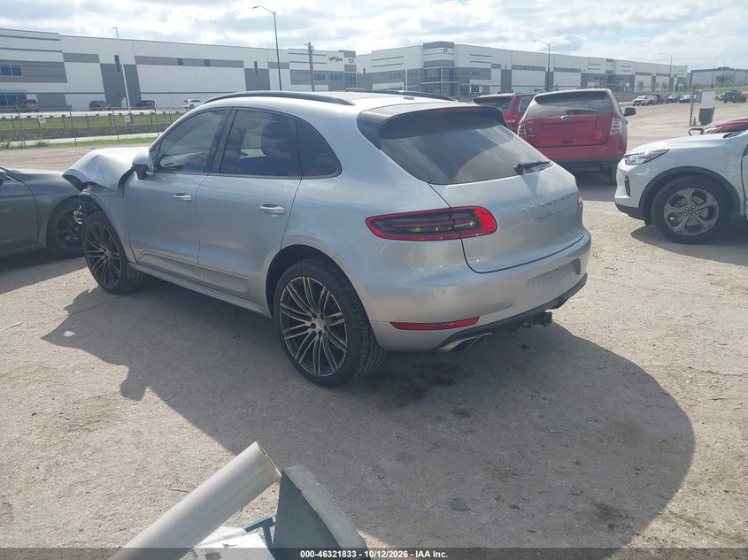 Vin: wp1af2a51flb96528, lot: 46822055, porsche macan turbo 20153