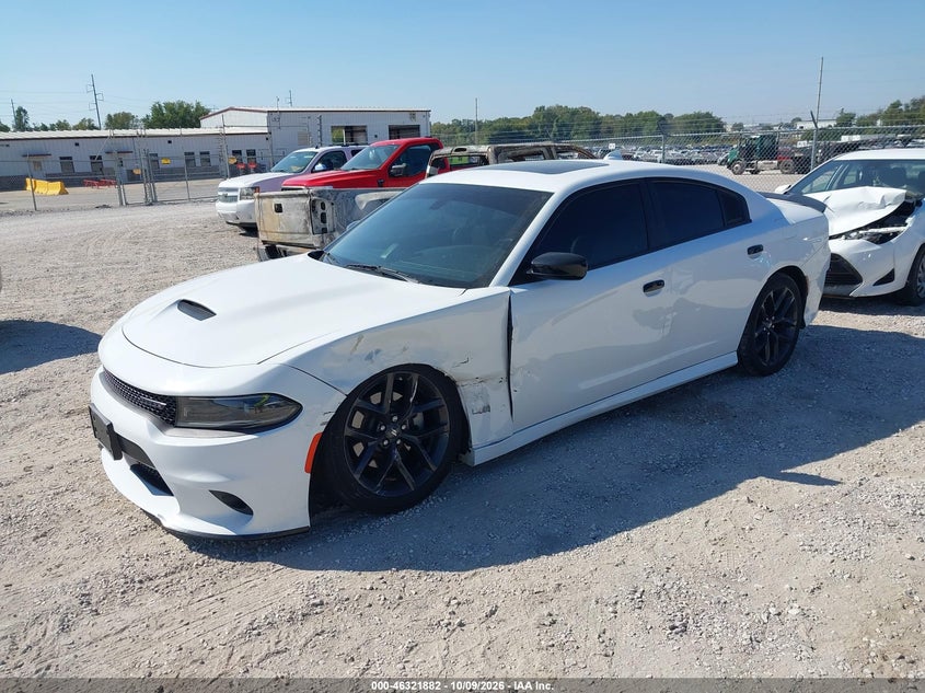 Vin: 2c3cdxhg3ph707437, lot: 46822120, dodge charger gt 20232