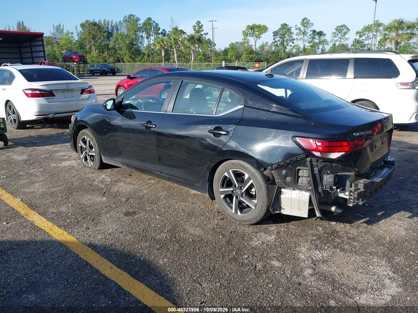 Vin: 3n1ab8cv8ry265761, lot: 46822204, nissan sentra sv xtronic cvt 20243