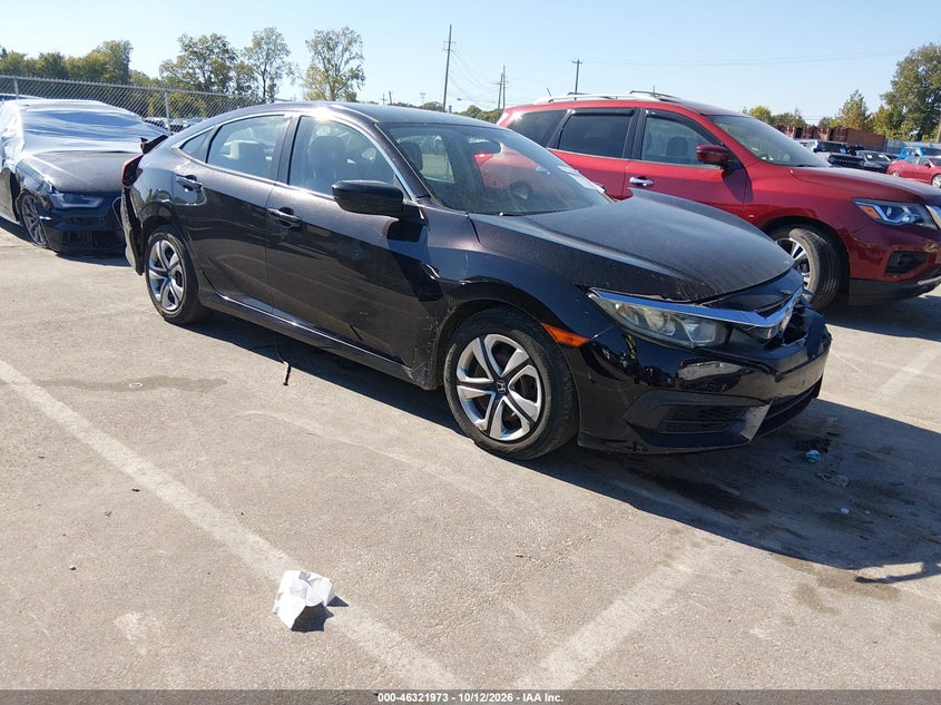 Vin: 19xfc2f55ge022867, lot: 46822221, honda civic lx 20161