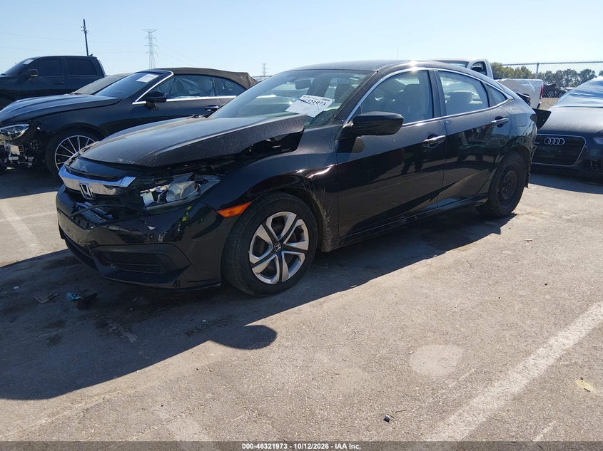 Vin: 19xfc2f55ge022867, lot: 46822221, honda civic lx 20162