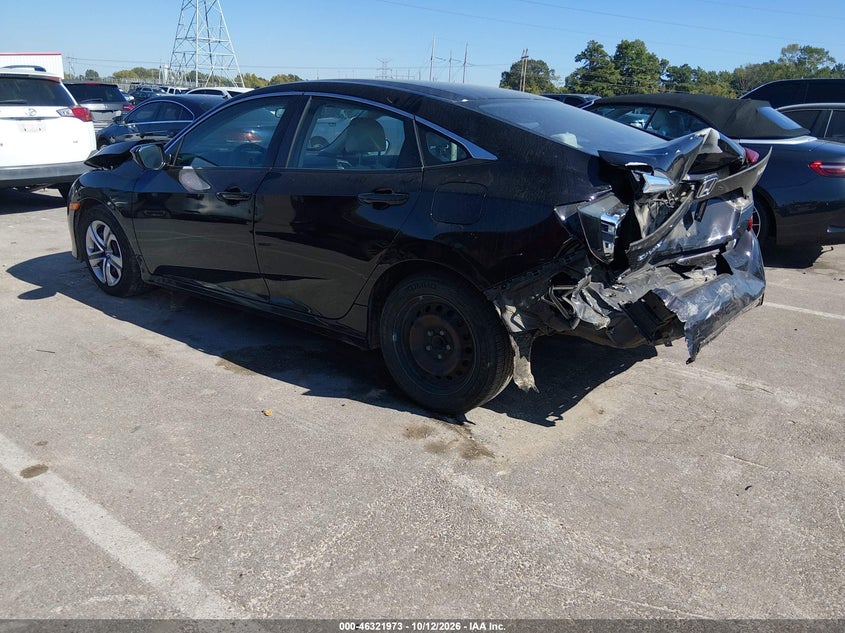 Vin: 19xfc2f55ge022867, lot: 46822221, honda civic lx 20163