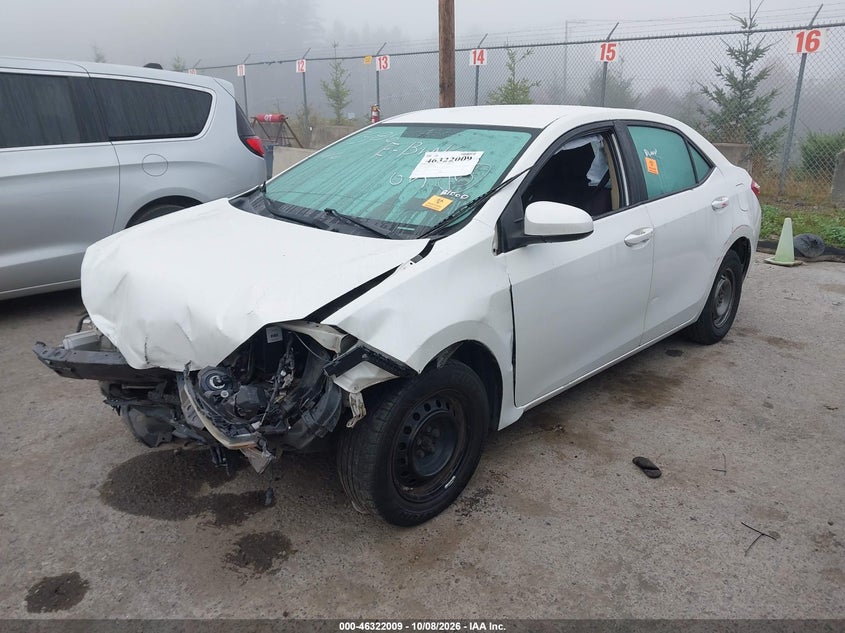 Vin: 5yfbprhe4ep007586, lot: 46822257, toyota corolla le eco 20142