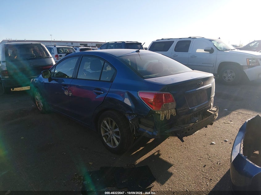 Vin: jf1gjac66eh004862, lot: 46822295, subaru impreza 2.0i premium 20143