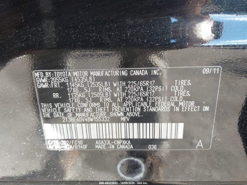 2011 TOYOTA RAV4 · Фото 9