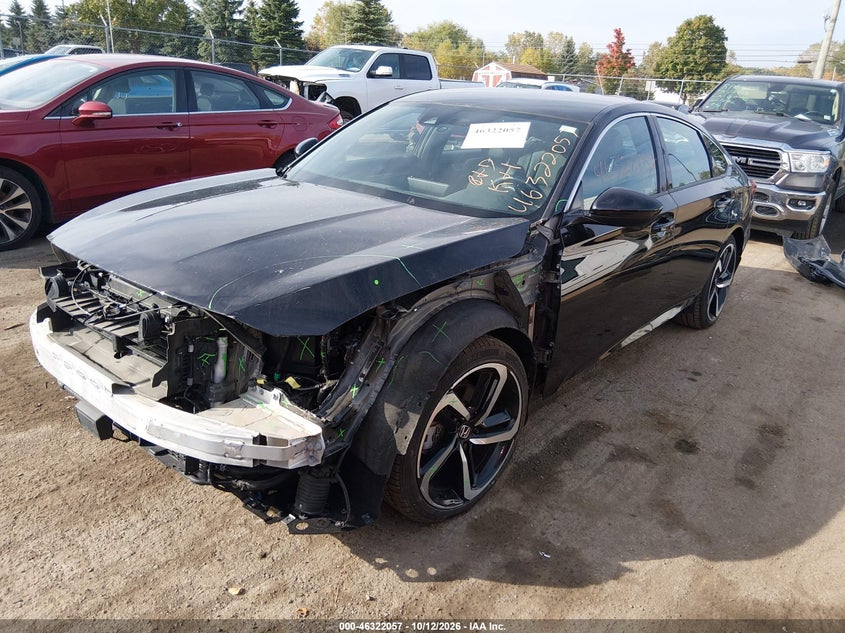 Vin: 1hgcv3f26na038330, lot: 46822305, honda accord hybrid sport 20222
