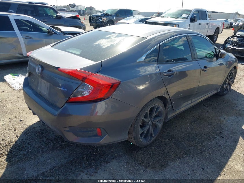 Vin: 19xfc2f82ke002286, lot: 46822328, honda civic sport 20194
