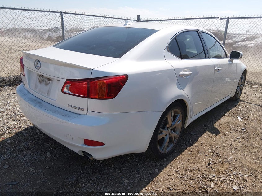 LEXUS IS 250 2009 VIN JTHBK262592087630