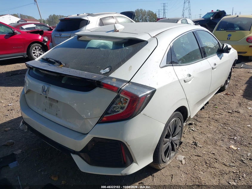 Vin: shhfk7h58hu232919, lot: 46822350, honda civic ex 20174