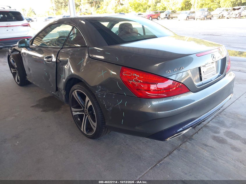 Vin: wddjk6ga8kf056404, lot: 46822363, mercedes-benz sl 450 20193