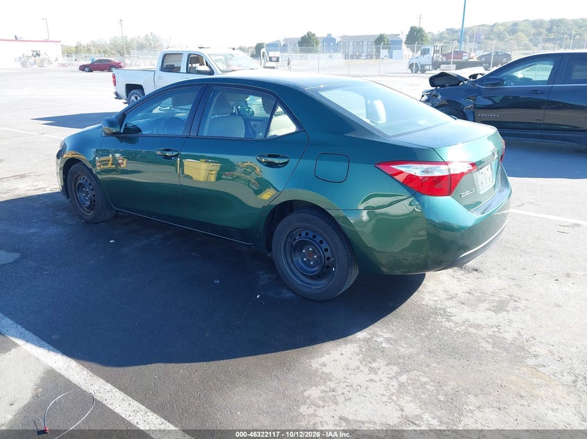 Vin: 2t1burhe0gc610904, lot: 46822365, toyota corolla le 20163