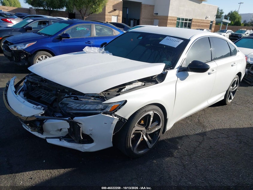 Vin: 1hgcv1f38ma105585, lot: 46822506, honda accord sport 20212