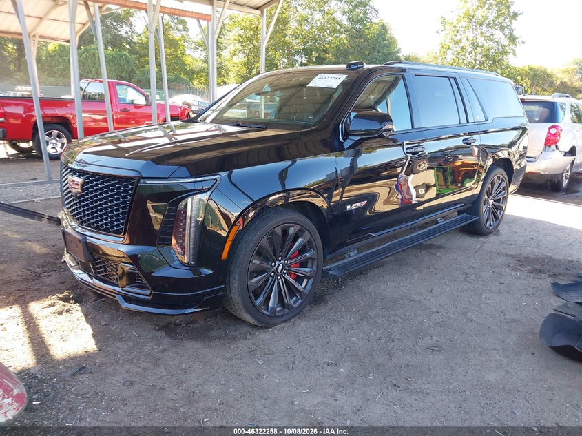 Vin: 1gys9sr98sr110833, lot: 46822507, cadillac escalade esv v-series 20252