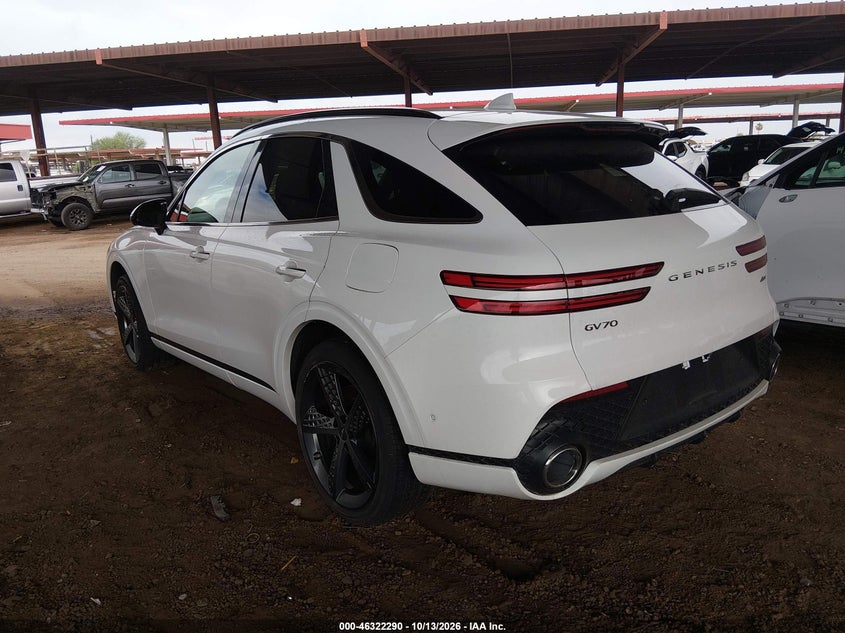 Vin: kmumadtb4pu083371, lot: 46822538, genesis gv70 2.5t awd 20233