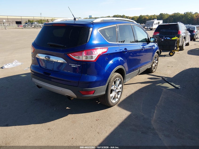 Vin: 1fmcu9j95eud74232, lot: 46822540, ford escape titanium 20144