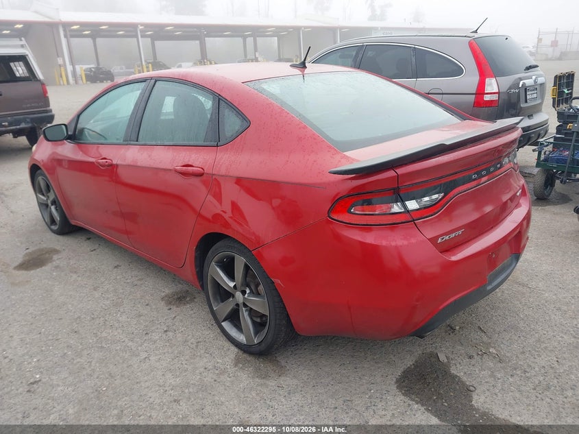 DODGE DART 2015 VIN 1C3CDFEBXFD302013