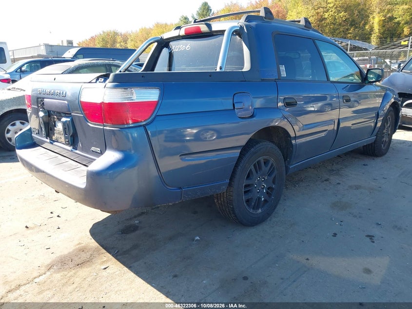 SUBARU BAJA 2006 VIN 4S4BT62C267101093