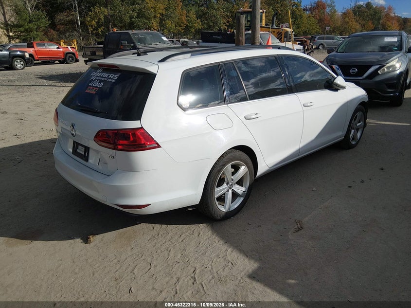 Vin: 3vwca7au1fm504225, lot: 46822563, volkswagen golf sportwagen tdi se 4-door 20154