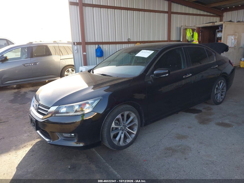 Vin: 1hgcr2f52fa225798, lot: 46822589, honda accord sport 20152