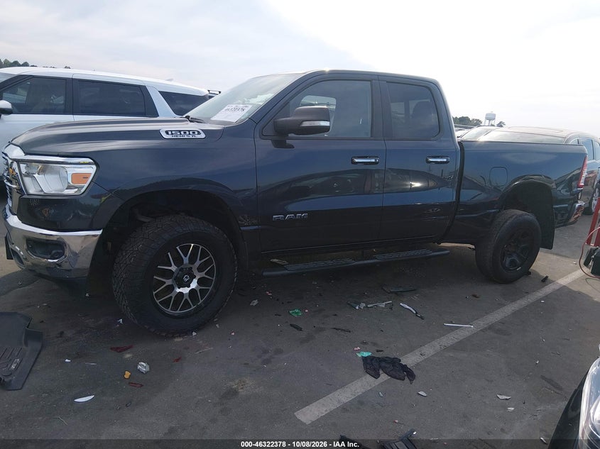 Vin: 1c6srfbt5kn557458, lot: 46822626, ram 1500 big horn/lone star  4x4 6'4 box 20192