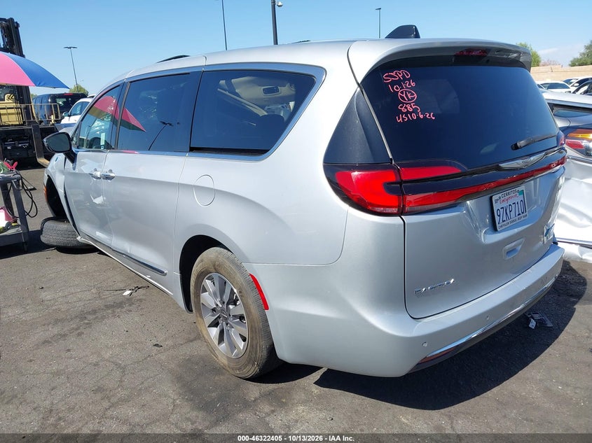 Vin: 2c4rc1s75pr627095, lot: 46822653, chrysler pacifica hybrid limited 20233