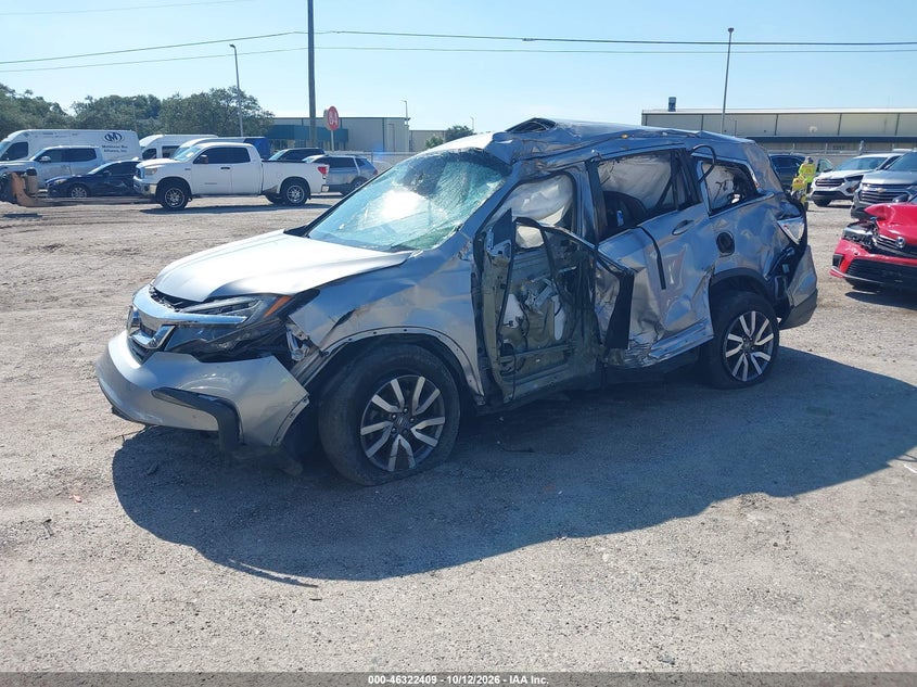 Vin: 5fnyf5h55lb020779, lot: 46822657, honda pilot 2wd ex-l 20202