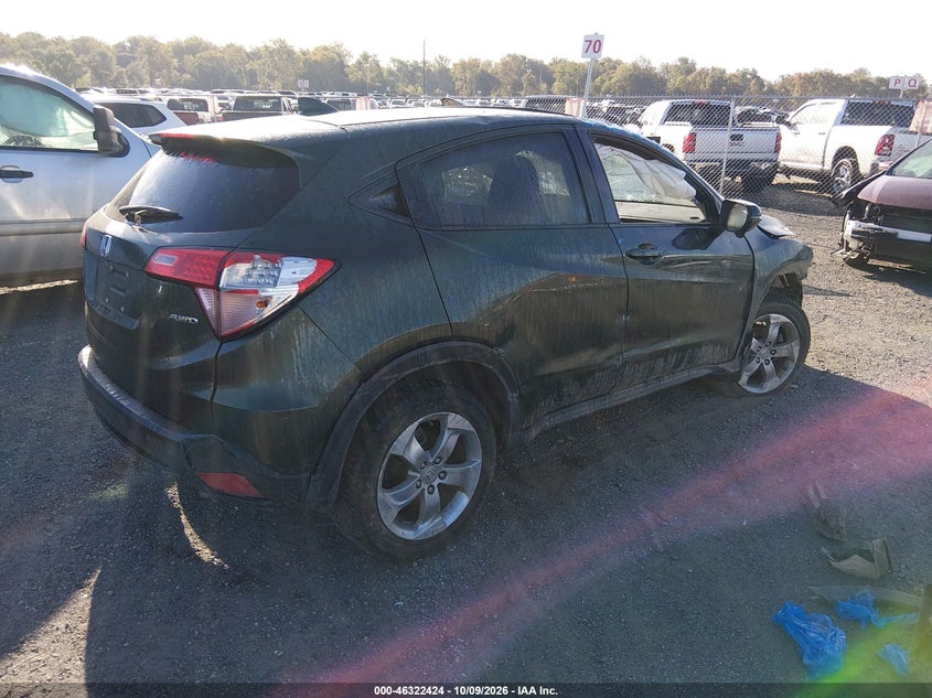 Vin: 3czru6h57gm761253, lot: 46822672, honda hr-v ex 20164