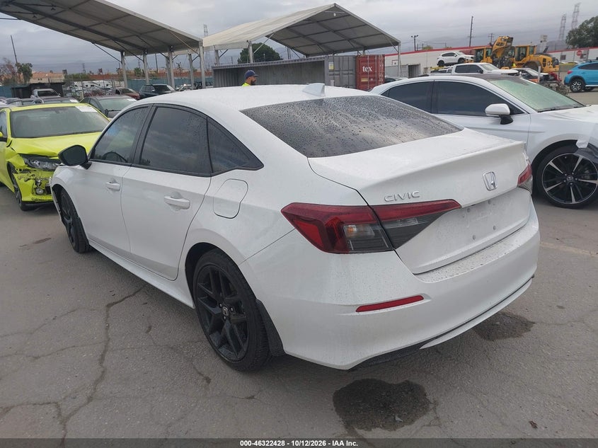 Vin: 2hgfe2f52sh582824, lot: 46822676, honda civic sport 20253