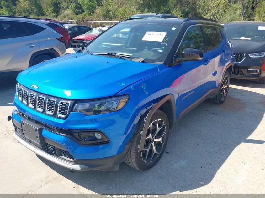 Vin: 3c4njdcn6tt187253, lot: 46822683, jeep compass limited 20262